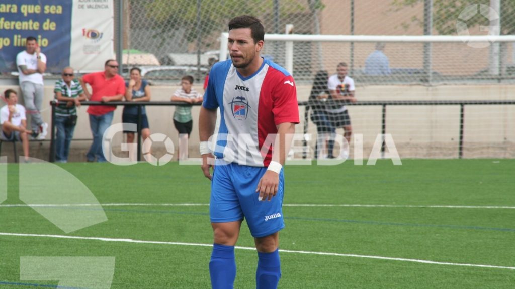 Mario García, en un partido durante su época como jugador de Històrics Valencia