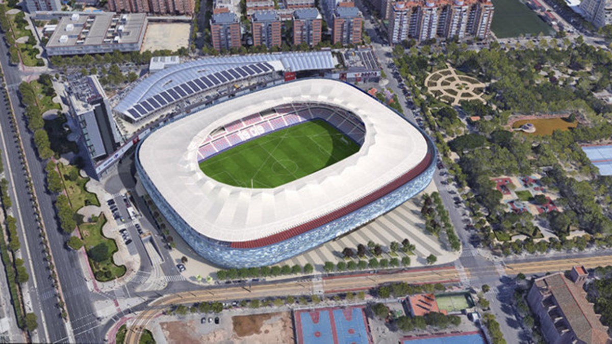 El Levante UD Retoma Las Obras De La Nueva Cubierta Del Ciutat De