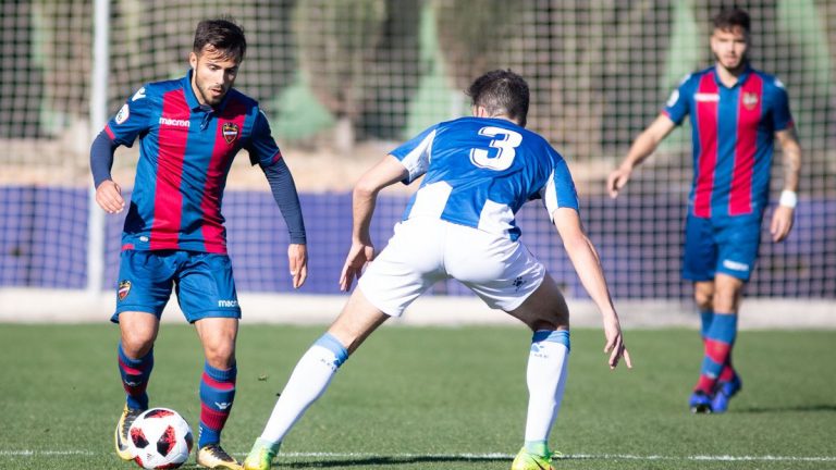 El At. Levante se adelantó por dos veces pero terminó empatando frente al Espanyol B