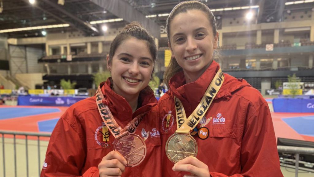 Alba Palmer y Palmira Tatay Open Taekwondo Bélgica 2019