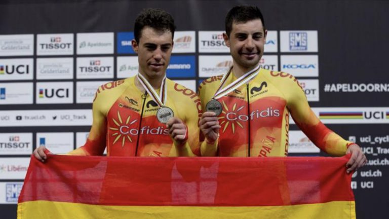 Albert Torres y Sebastián Mora subcampeones mundo madison