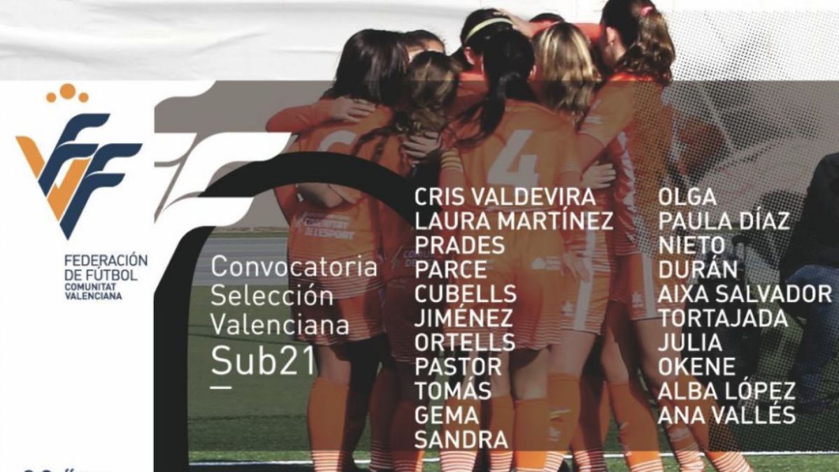 Convocatoria selección valenciana femenina Sub-21