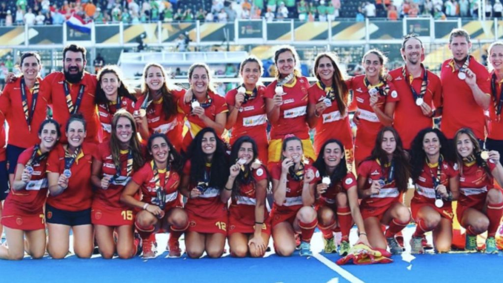 Selección española femenina hockey bronce mundial