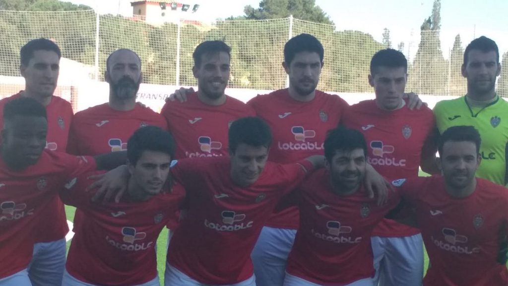 Alineación del Rayo Ibense durante un partido