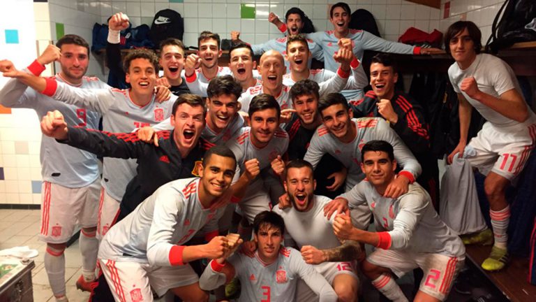 celebración seleccion española sub 19