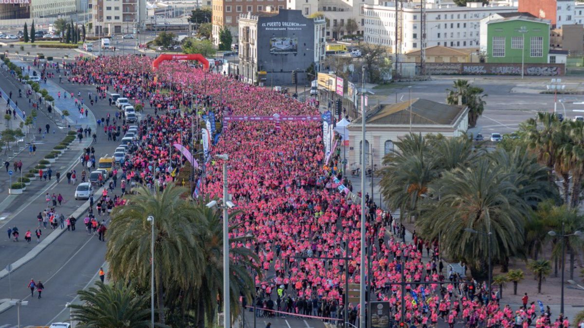 Línea salida Carrera de la Mujer Valencia 2019