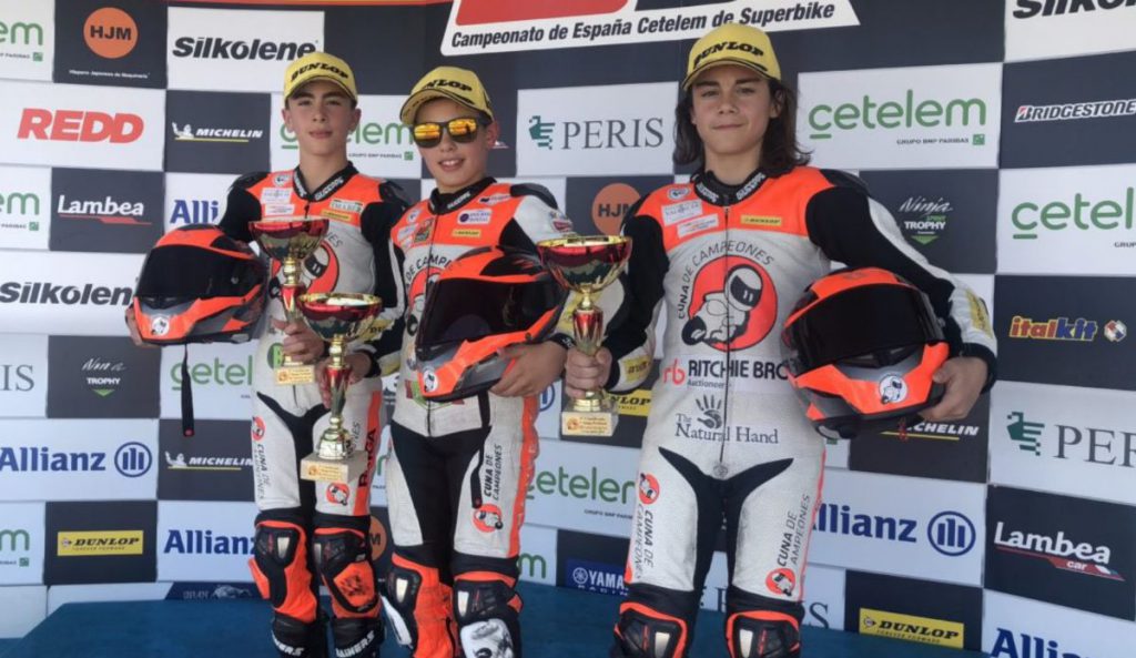 Podio PreMoto4 ESBK Jerez 2019