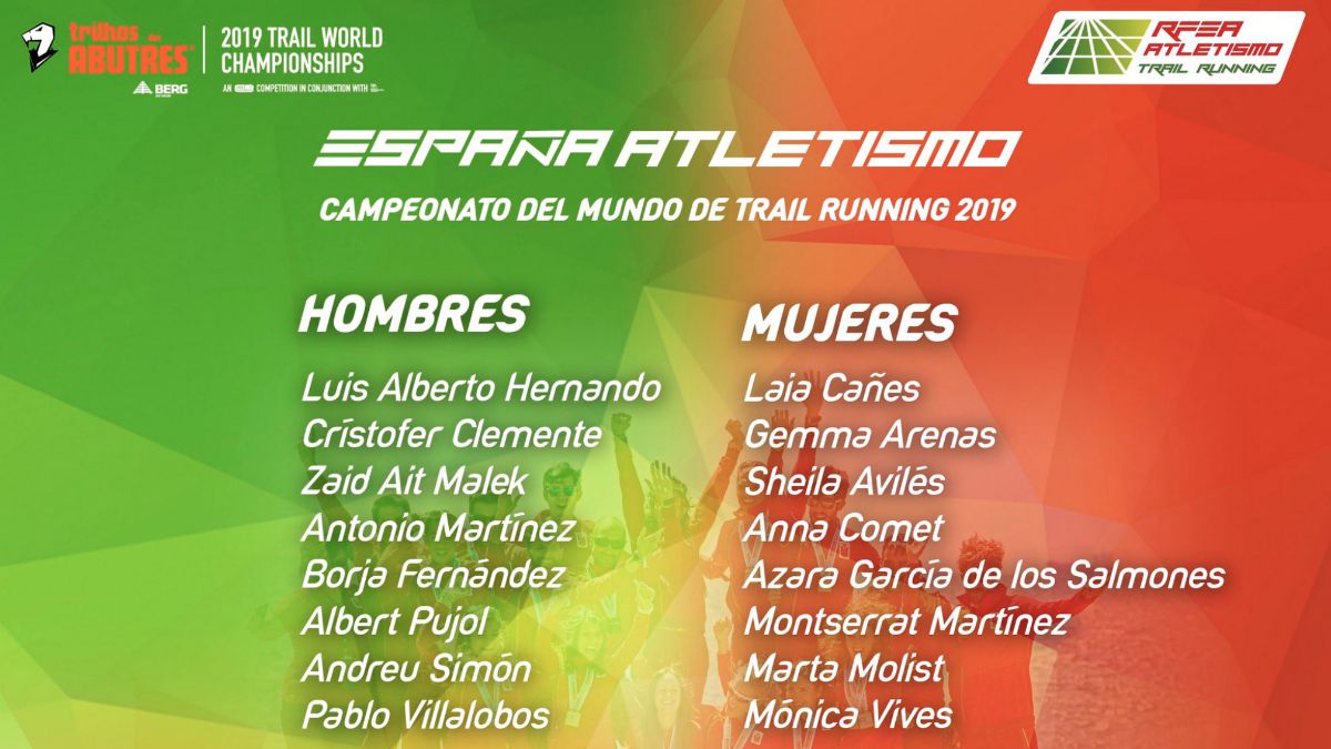 selección española Mundial Trail Running 2019