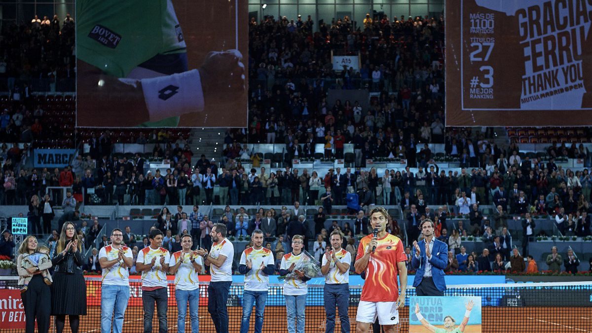 Homenaje Mutua Madrid Open David Ferrer