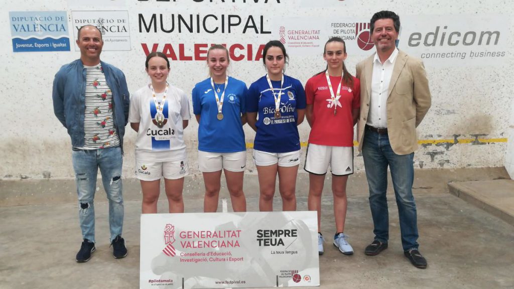 Medallistes JECV raspall cadet femení