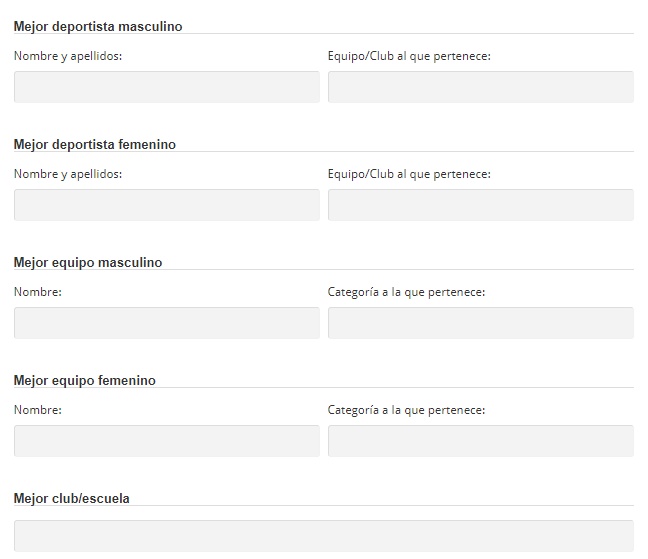 Votación deportes