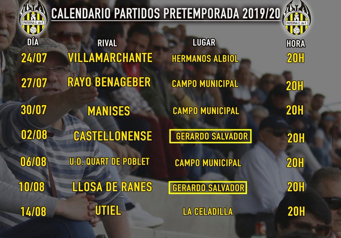 Pretemporada Paterna CF