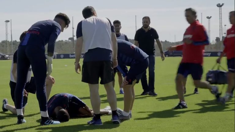 Vídeo Broma Betway entrenamiento Levante UD