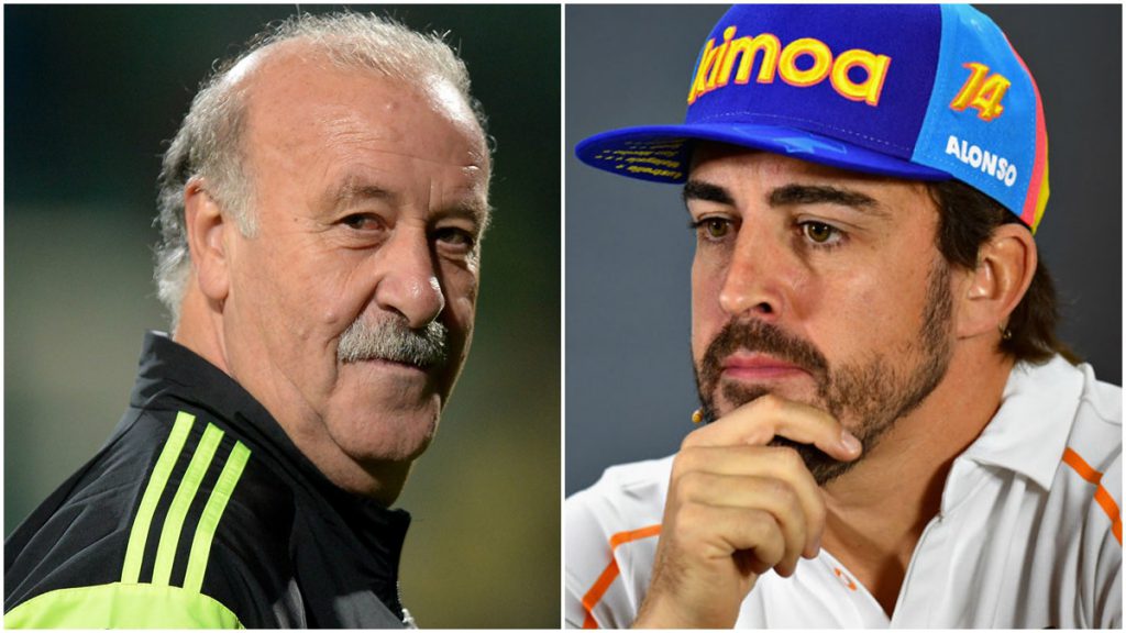 Del bosque y fernando alonso