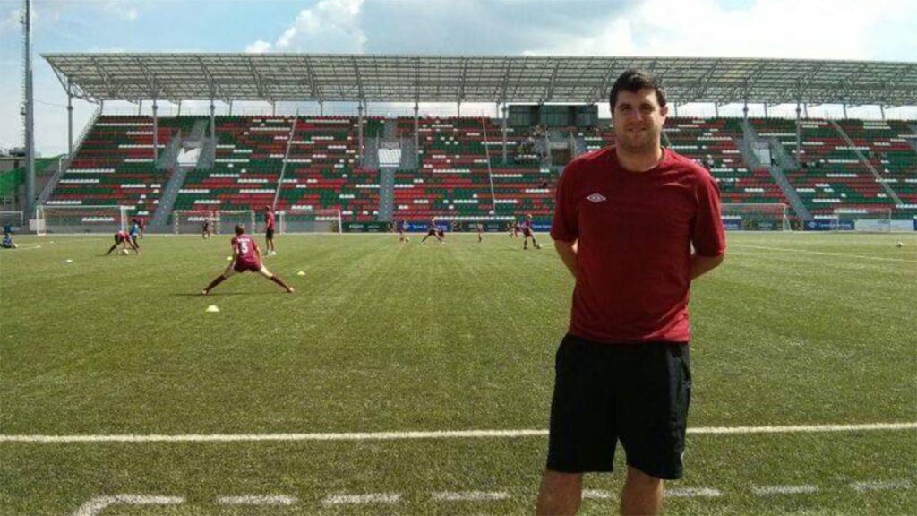 Efrén Peteiro en su etapa en el Rubin Kazan de Rusia.