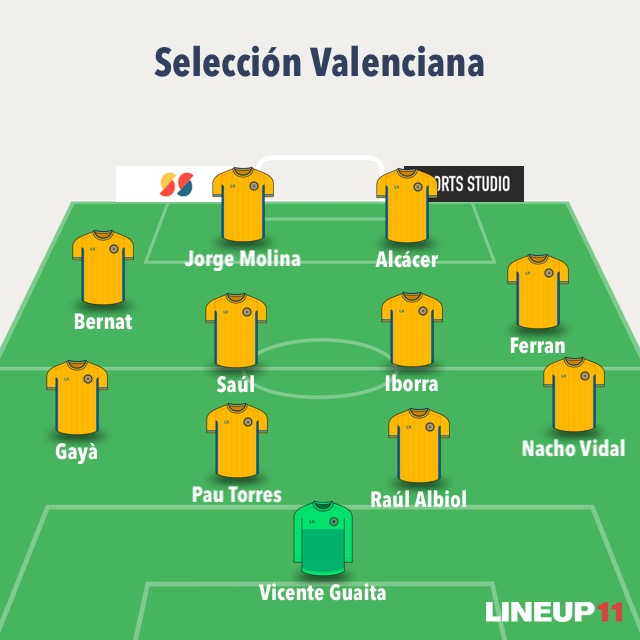 once seleccio valenciana de futbol absoluta