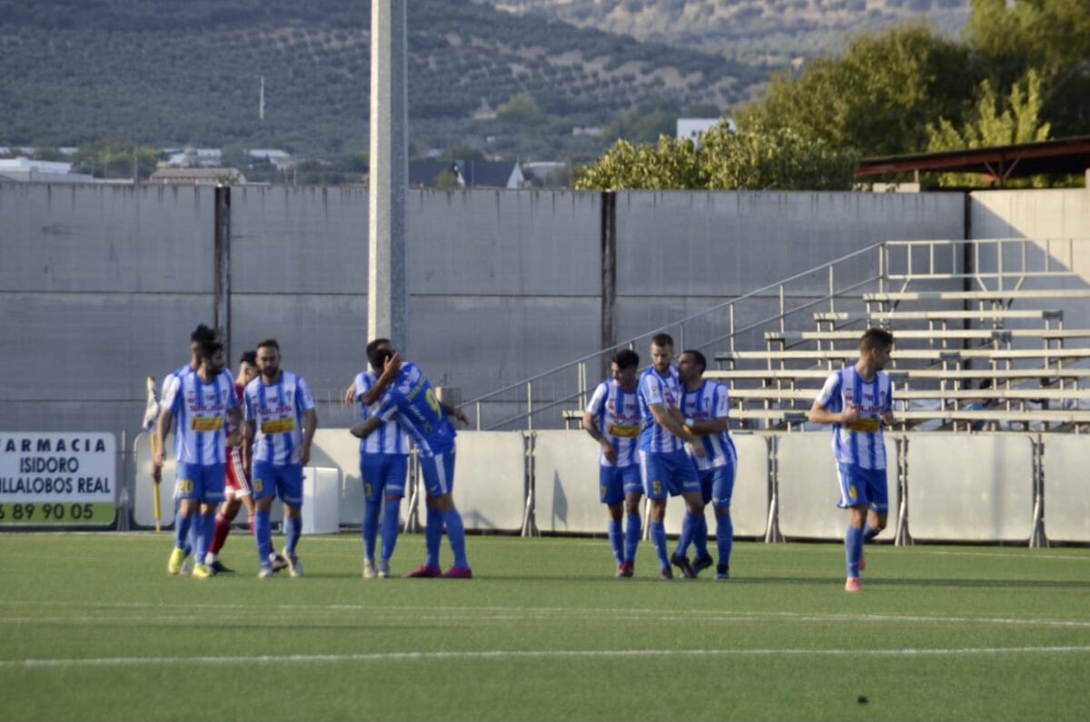 Gol del Villarrubia en el Nuevo Campo de Villarrubia de los Ojos (Ciudad Real). Formac Villarrubia