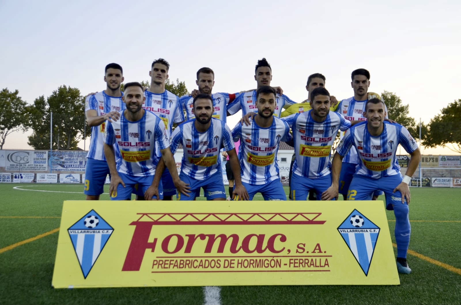 Once del Villarrubia en su debut liguero. Forma Villarrubia