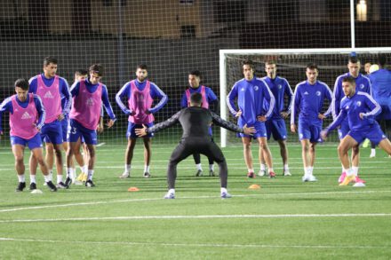 Los jugadores de Las Rozas CF, en un entrenamiento | Foto: Las Rozas CF