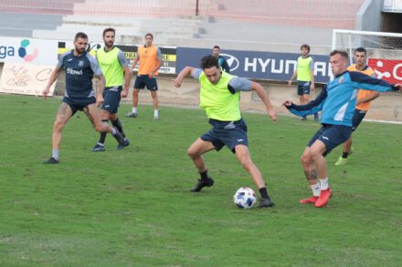 Los jugadores de la UD Poblense, en un entrenamiento | Foto: UD Poblense