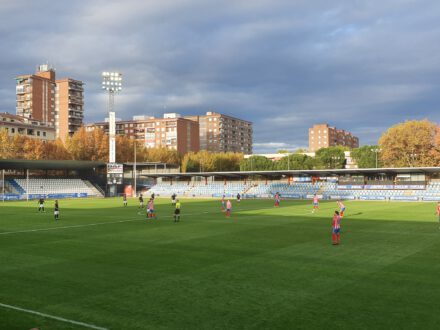 Estadio El Prado durante un CF Talavera - Don Benito. CF Talavera