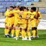 Los jugadores celebrando un gol. Foto: @UCAMMurciacf