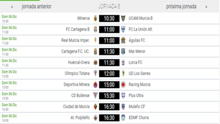 Partidos jornada 8 3ª G. XIII