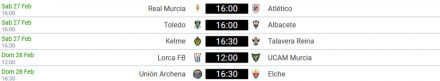 Horarios J17 DHJ 7A