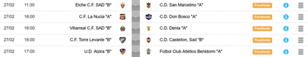 Horarios J18 JN 8A