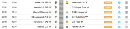 Horarios J18 JN 8B