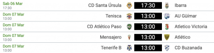 Horario 3ª Gº XII