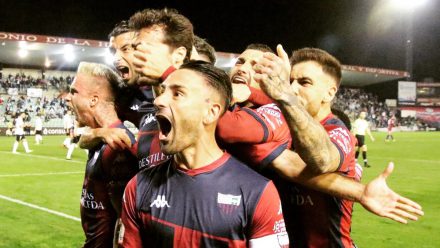 Celebración gol Extremadura UD