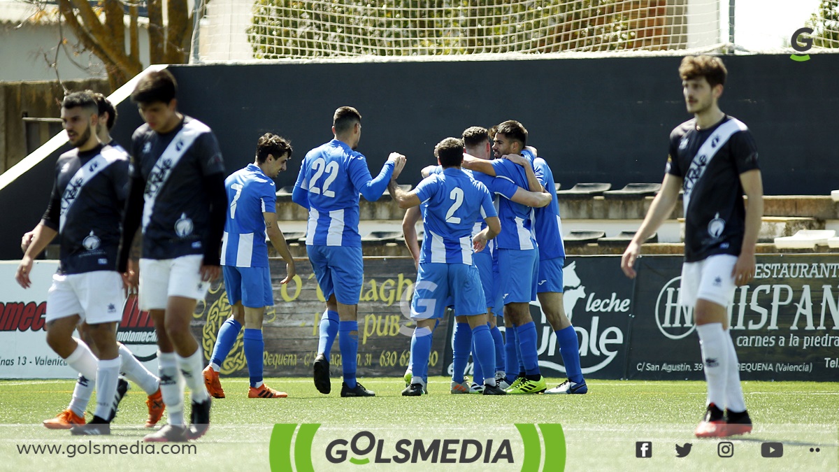 Atlético Benimar celebra gol ante SC Requena