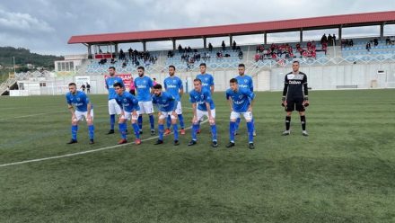 Once inicial del Bergantiños frente al Alondras