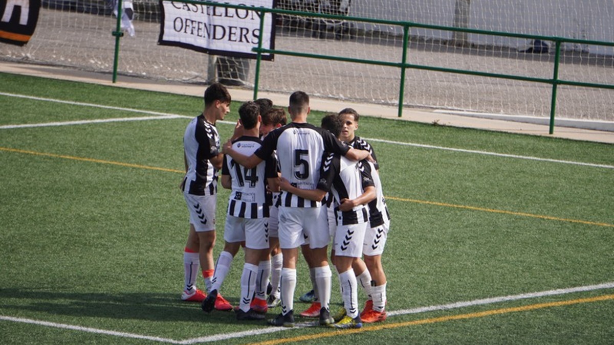 CD Castellón celebra gol Juvenil DH