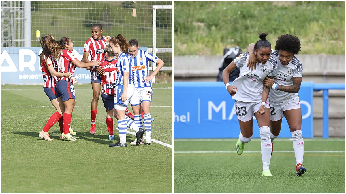 celebración de los goles en la copa de la reina