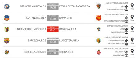 Horarios J2 JN 7C