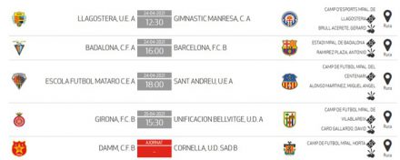 Horarios jornada 3 juvenil nacional grupo 7C