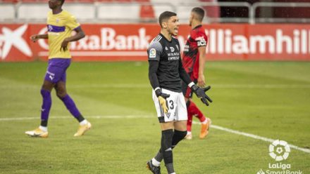 Lizoain en partido contra Almería