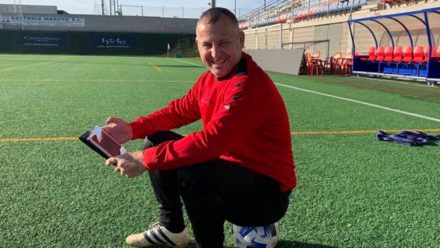 Javi Moreno entrenador SD Ejea Luchán