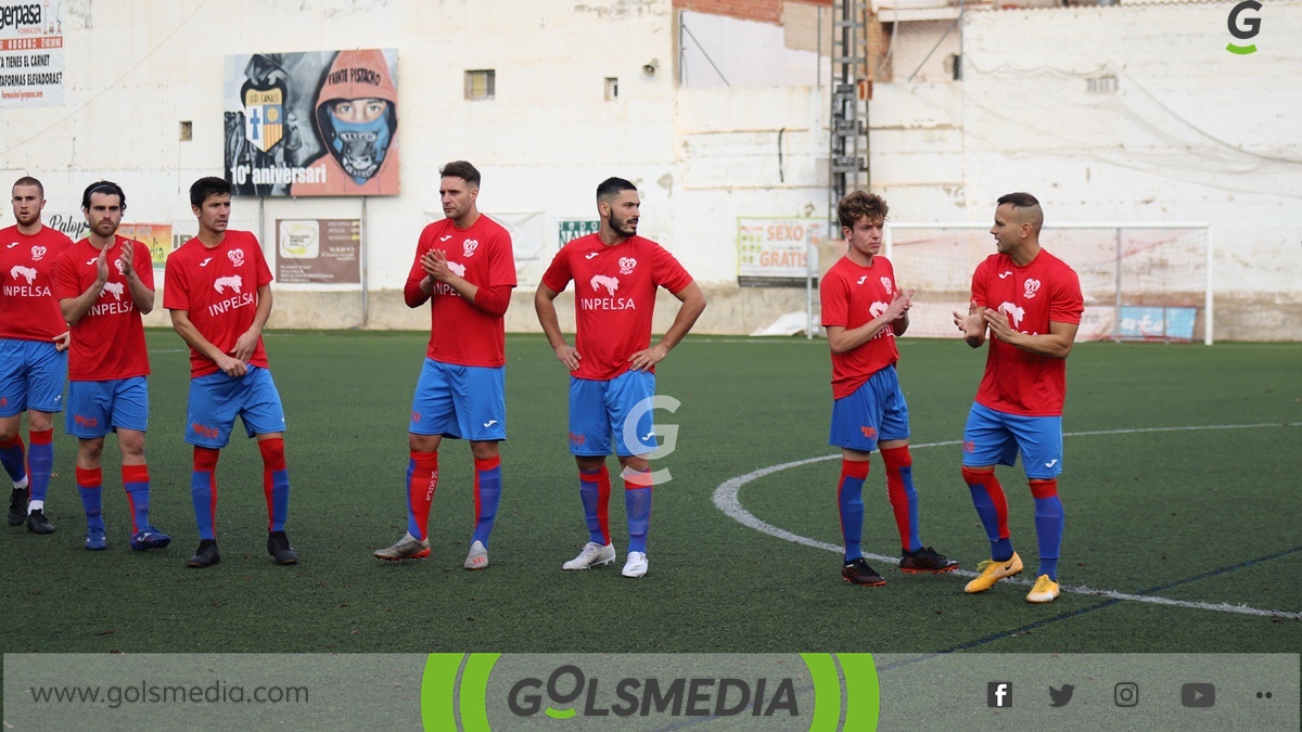 Jugadores UD Canals contra UD Carcaixent