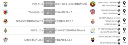 Horarios Jornada 4 7D JN