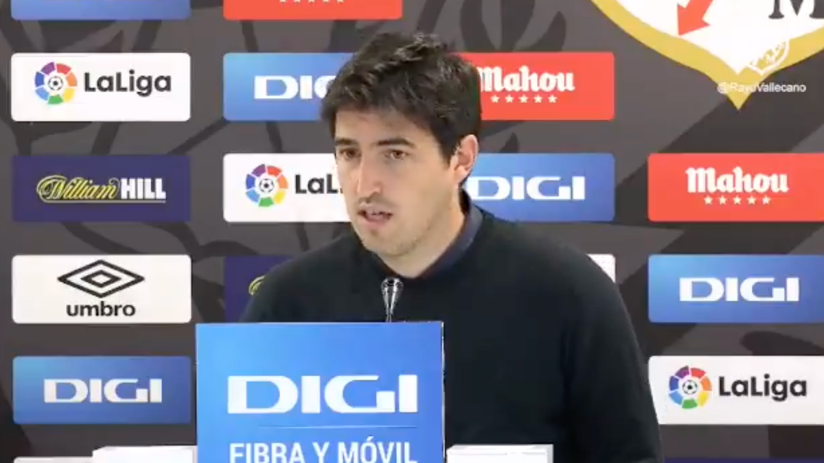 Andoni Iraola entrenador del Rayo Vallecano