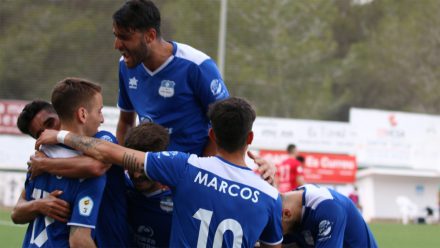 CF Sant Rafel celebrando un gol