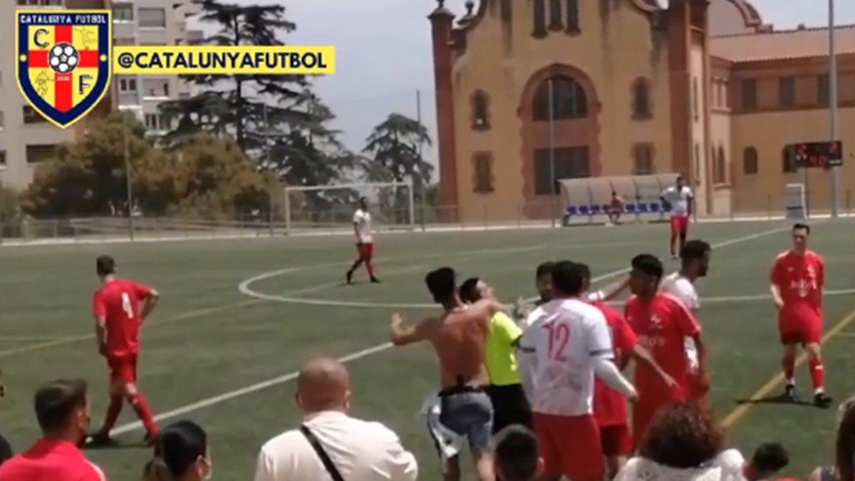 Agresión árbitro fútbol regional catalunya