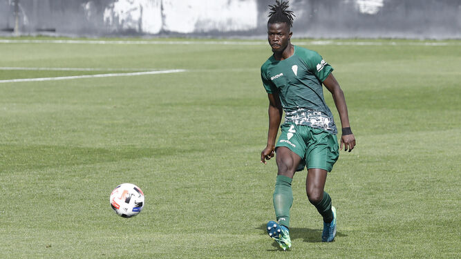 Djetei, jugador del Córdoba traspado al Albacete. El Día de Córdoba