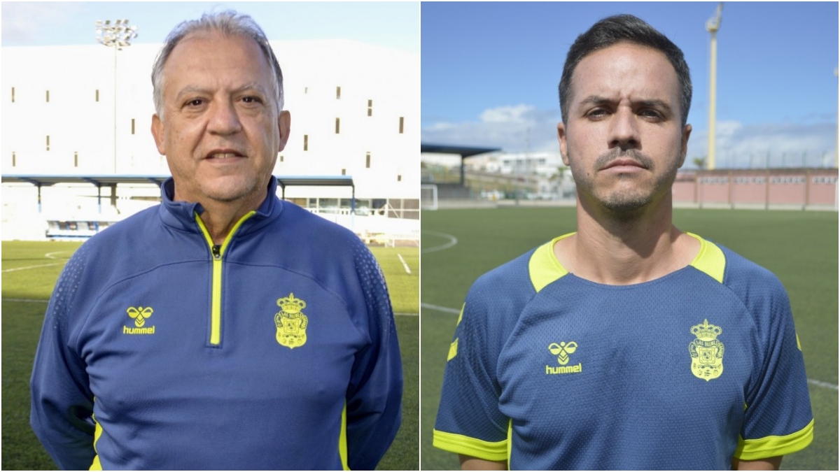Juan Manuel Rodríguez y Yoni Oujo entrenadores Las Palmas