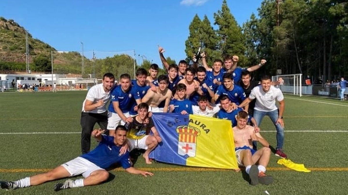 Celebración ascenso Juvenil A Faura