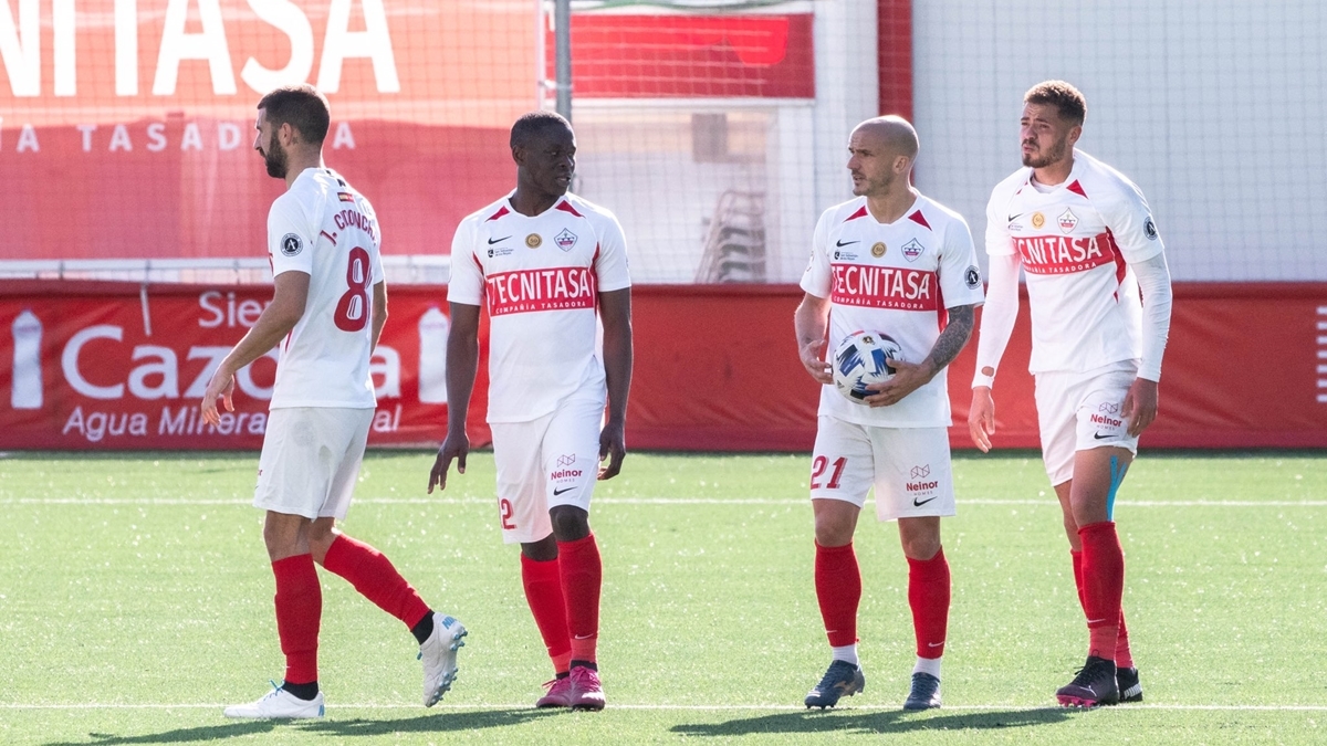 Jugadores UD Sanse partido Segunda B