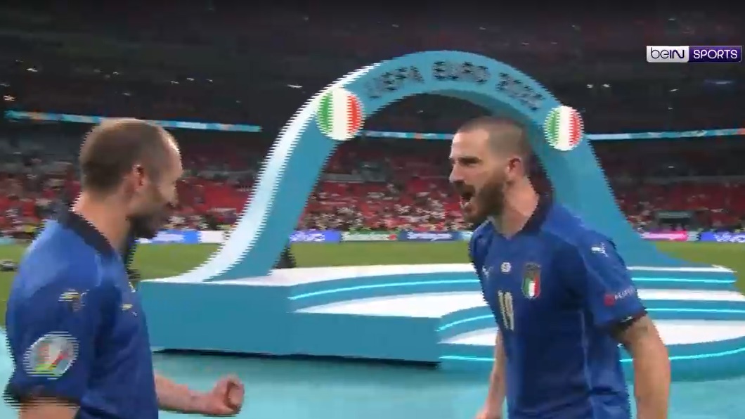 Chiellini Bonucci Eurocopa festejo